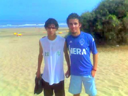 mwa & said fata7 le joueur de raja a la plage